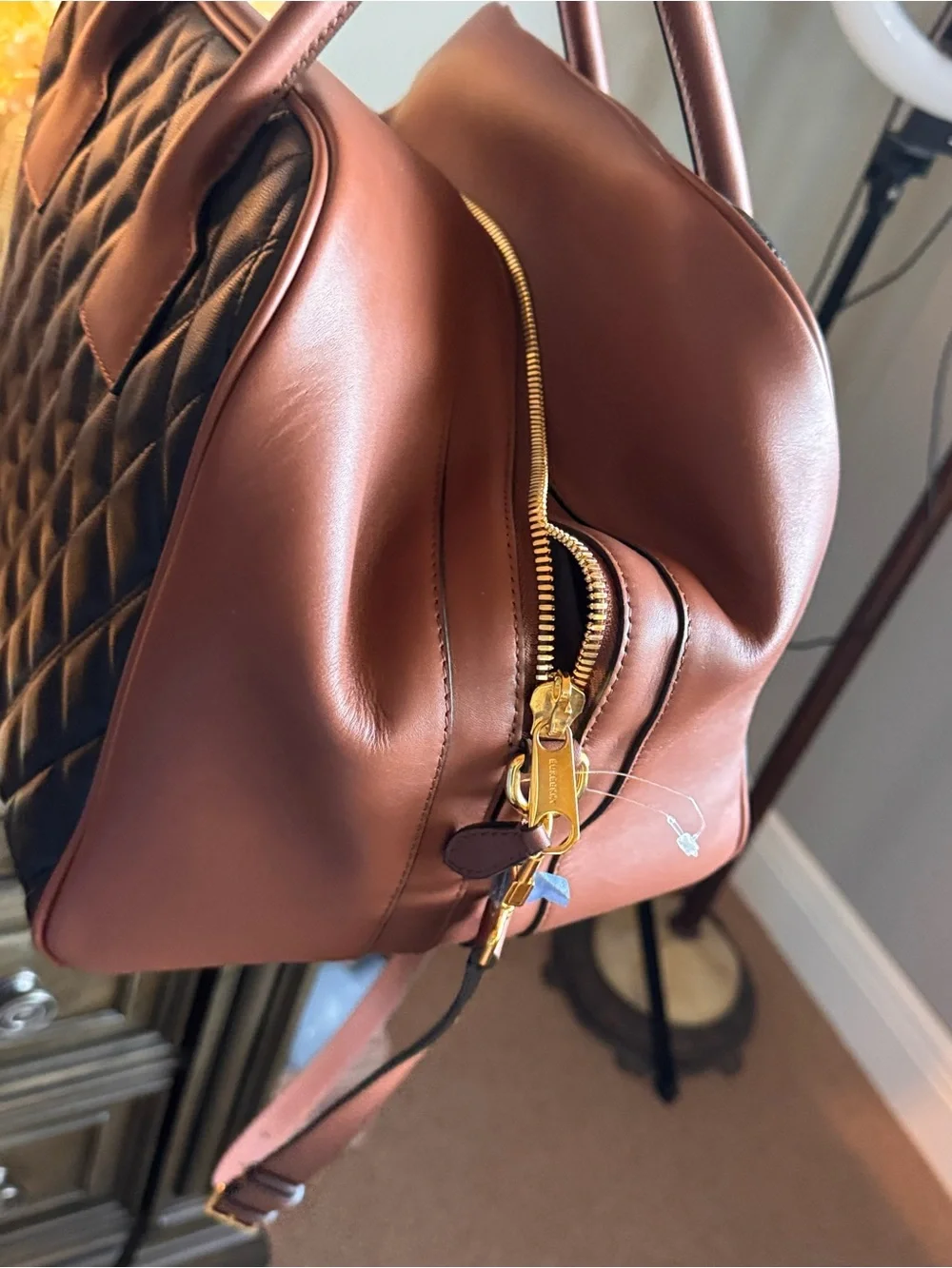 Burberry cube Leather Satchel !